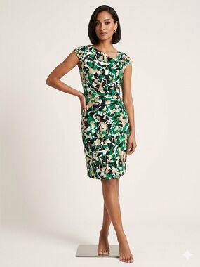 Ann Taylor Dress size 4 New with Tags Asymmetrical neckline geometrical summer